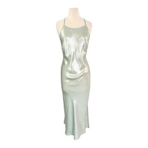 Free People Dress - Sage Green Color RARE SOLD OUT satin slip style